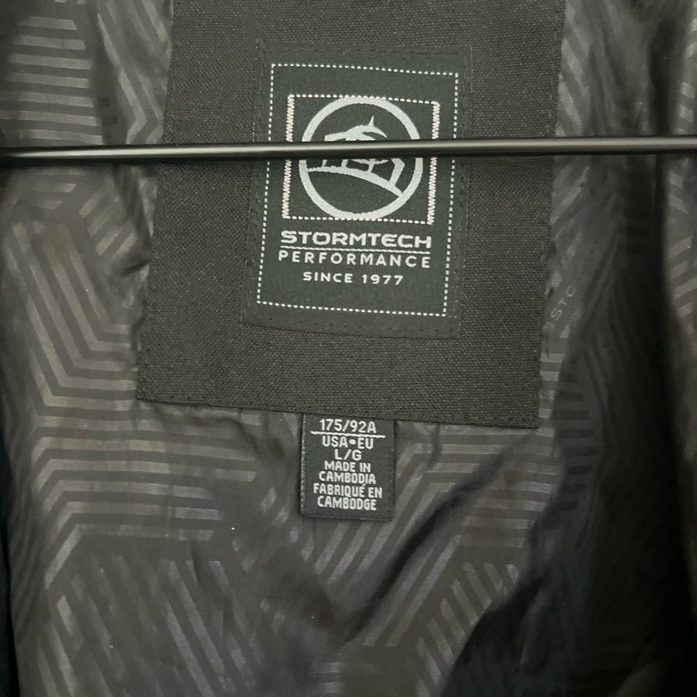 STORMTECH Jacket Mens Large Black Reflective Outdoor Full Zip Windbreaker - Picture 11 of 12